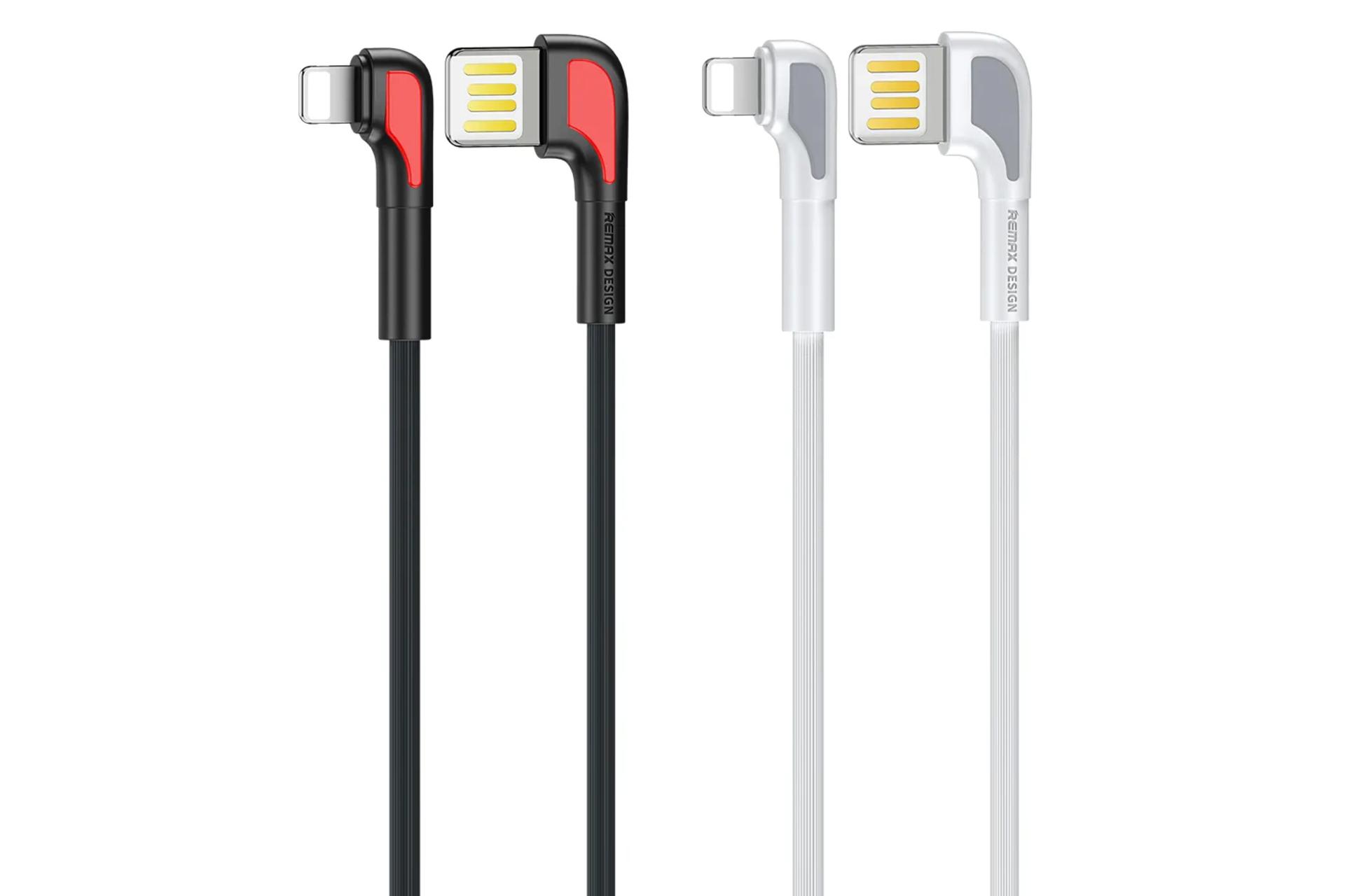رنگ بندی کابل شارژ USB ریمکس USB به Lightning مدل RC-157i Janker Series با طول 1 متر