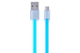 کابل شارژ USB ریمکس USB به Micro-USB مدل RE-005m Colourfull با طول 1 متر آبی