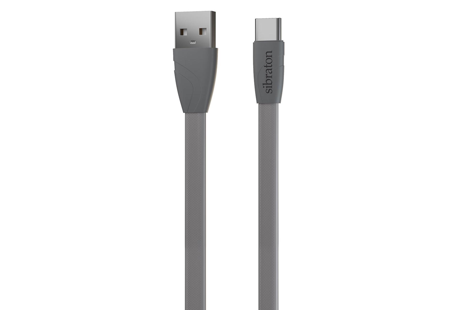 کانکتور کابل شارژ USB سیبراتون Type-A به Type-C مدل Sibraton S222C با طول 1.2 متر