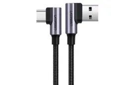 کابل شارژ USB یوگرین Type-A به Type-C مدل US284 با طول 1 متر خاکستری