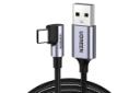 کابل شارژ USB یوگرین Type-A به Type-C مدل US284 با طول 2 متر مشکی