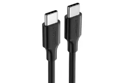 کابل شارژ USB یوگرین Type-C به Type-C مدل US286 با طول 1 متر مشکی