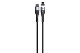 کابل شارژ USB باسئوس Type-C به Lightning مدل Zinc Magnetic با طول 2 متر مشکی