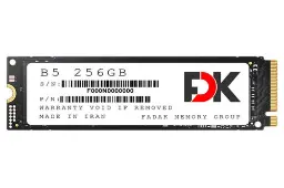 ابعاد SSD فدک B5 SEREIS NVMe M.2 ظرفیت 256 گیگابایت