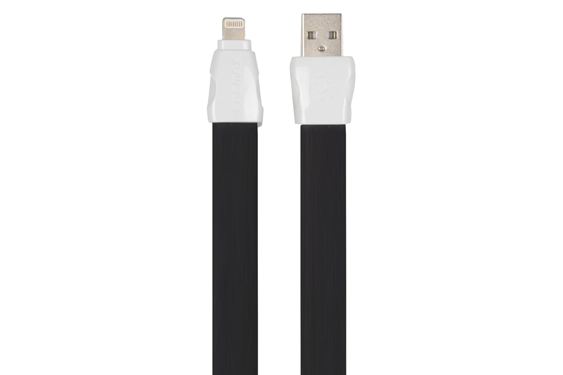 کابل شارژ USB ریمکس Type-A به Lightning مدل Full Speed 2 با طول 1 متر مشکی