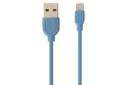 کابل شارژ USB ریمکس Type-A به Lightning مدل RC-031i Souffle با طول 1 متر آبی