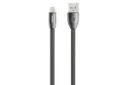 کابل شارژ USB ریمکس Type-A به Lightning مدل RC-043i Knight Series با طول 1 متر مشکی