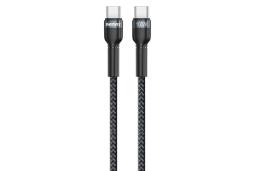 کابل شارژ USB ریمکس Type-C به Type-C مدل RC-172 Jany Series با طول 1 متر مشکی