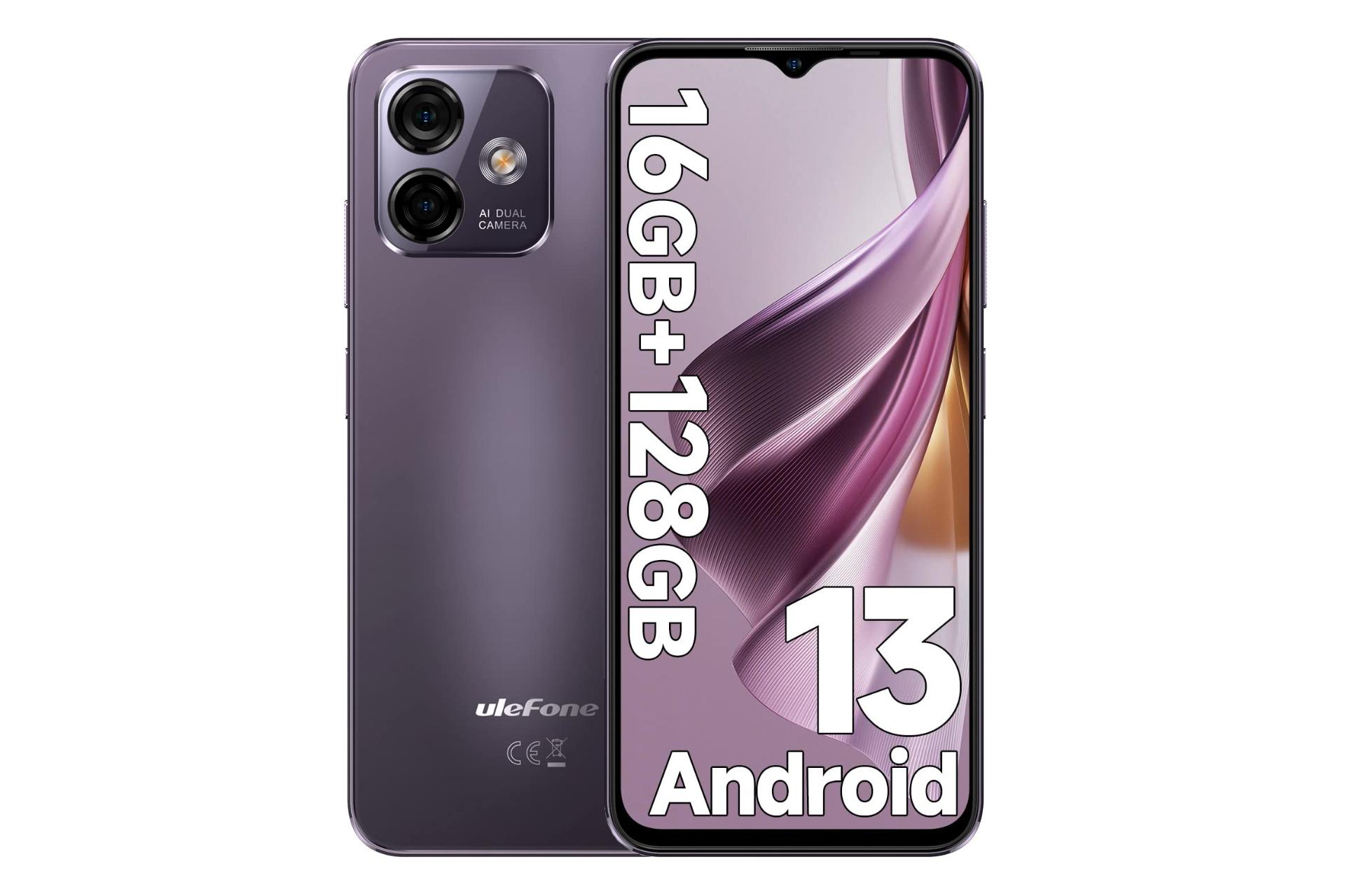 گوشی موبایل Note 16 پرو یولفون / Ulefone Note 16 Pro بنفش تیره