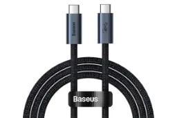 کابل شارژ USB باسئوس Type-C به Type-C مدل Flash Series USB4 Full Featured با طول 1 متر