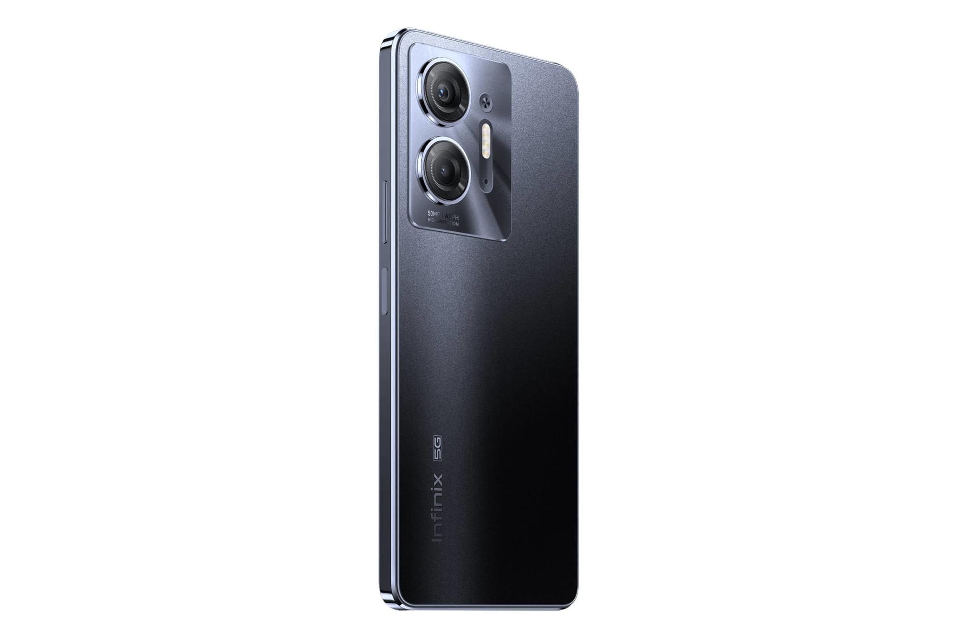 نمای جانبی گوشی موبایل اینفینیکس Infinix Hot 30 5G مشکی