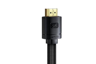 کانکتور کابل HDMI باسئوس 8K 60Hz نسخه 2.1 با طول 2 متر ـbaseus-hdmi-2-1-8k-60hz-2m 