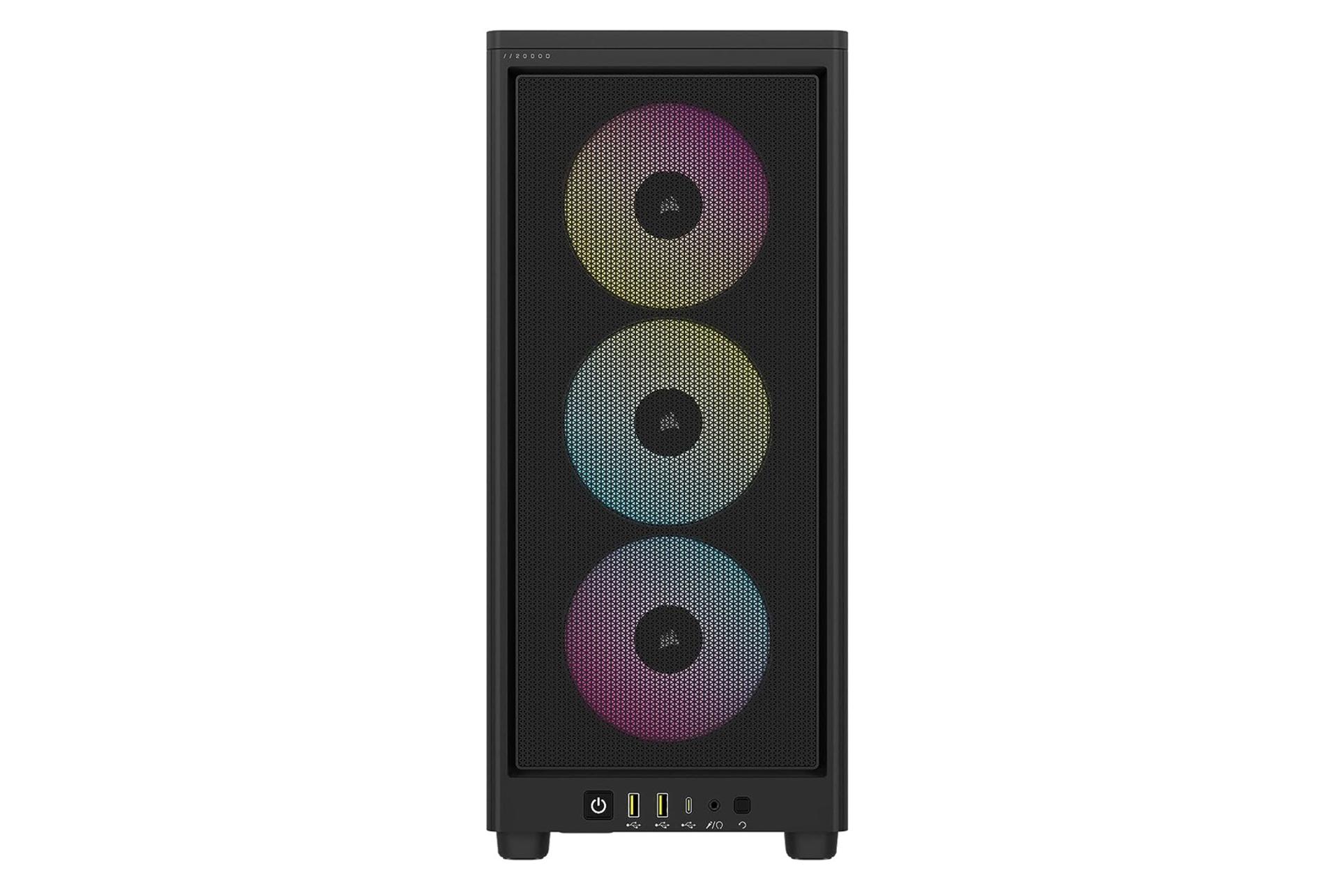 کیس کامپیوتر کورسیر 2000D RGB AIRFLOW Mini-ITX PC Case - Black نمای جلو