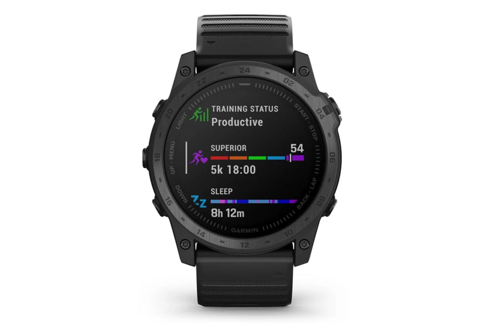نمای جلوی ساعت هوشمند گارمین Garmin tactix 7 Standard