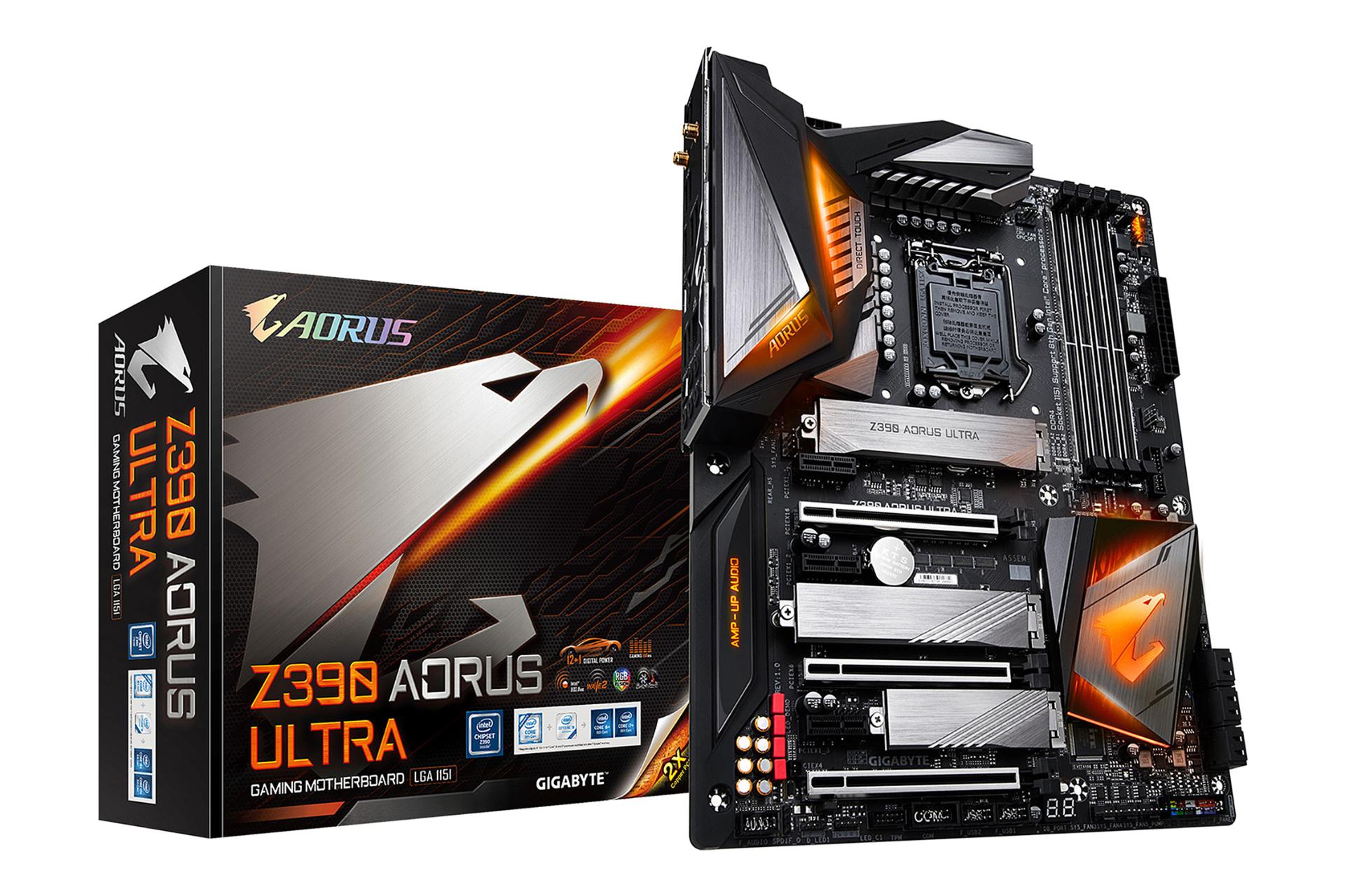 جعبه مادربرد گیگابایت GIGABYTE Z390 AORUS ULTRA (rev. 1.0)