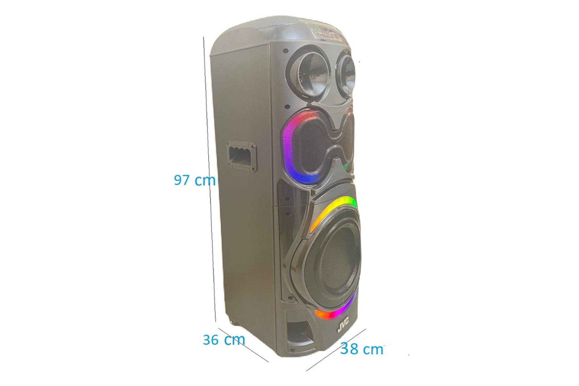 ابعاد اسپیکر جی وی سی JVC XS-N6112PB