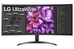 مانیتور ال جی 34 اینچ مدل UltraWide 34WQ60C نمای جلو