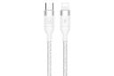 کابل شارژ USB یوسمز Type-C به Lightning مدل US-SJ350 U31 با طول 1.2 متر سفید