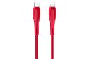 کابل شارژ USB یوسمز Type-C به Lightning مدل US-SJ405 U38 با طول 1 متر