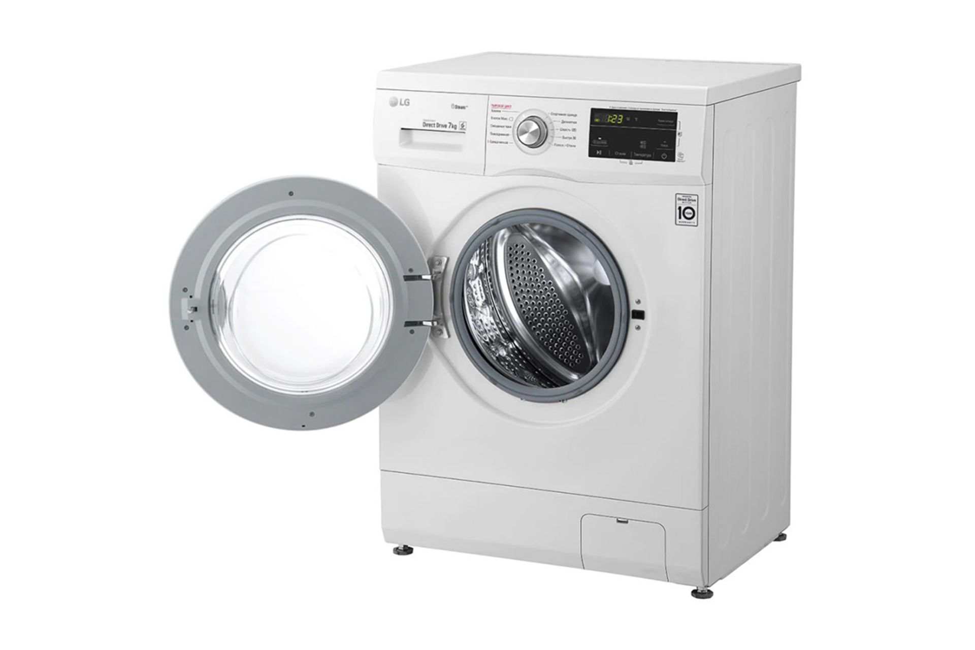 ماشین لباسشویی ال جی LG F2J3HS2W نمای جلو