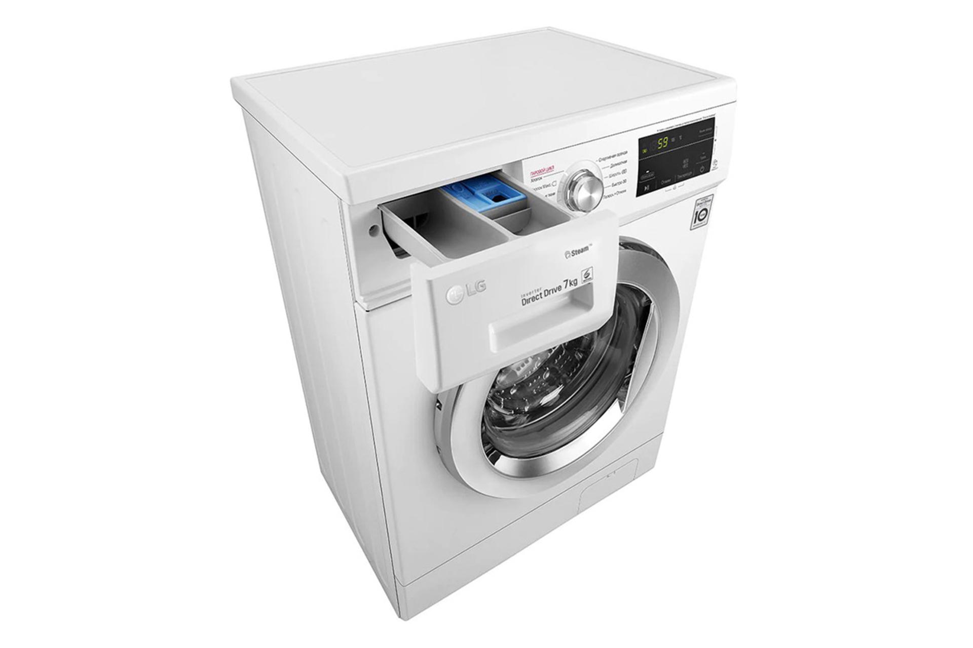 ماشین لباسشویی ال جی LG F2J3HS2W نمای بالا