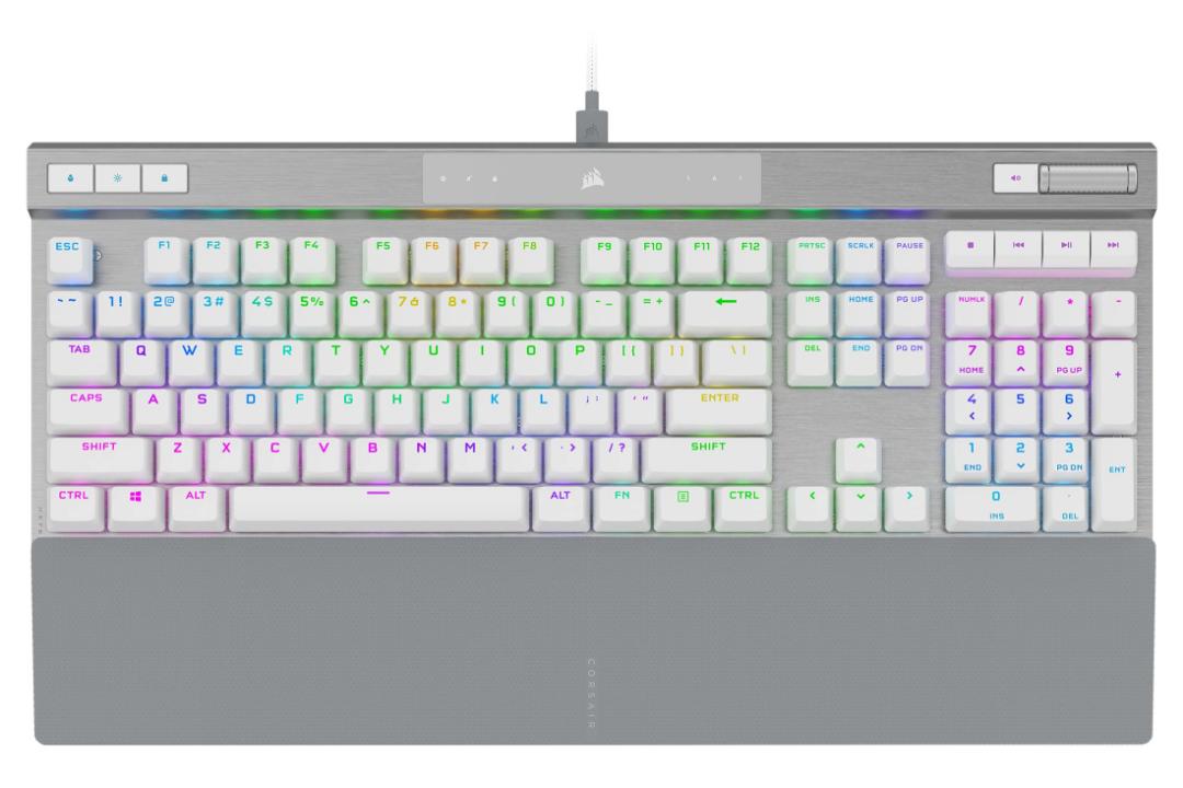 کیبورد کورسیر K70 PRO RGB سفید