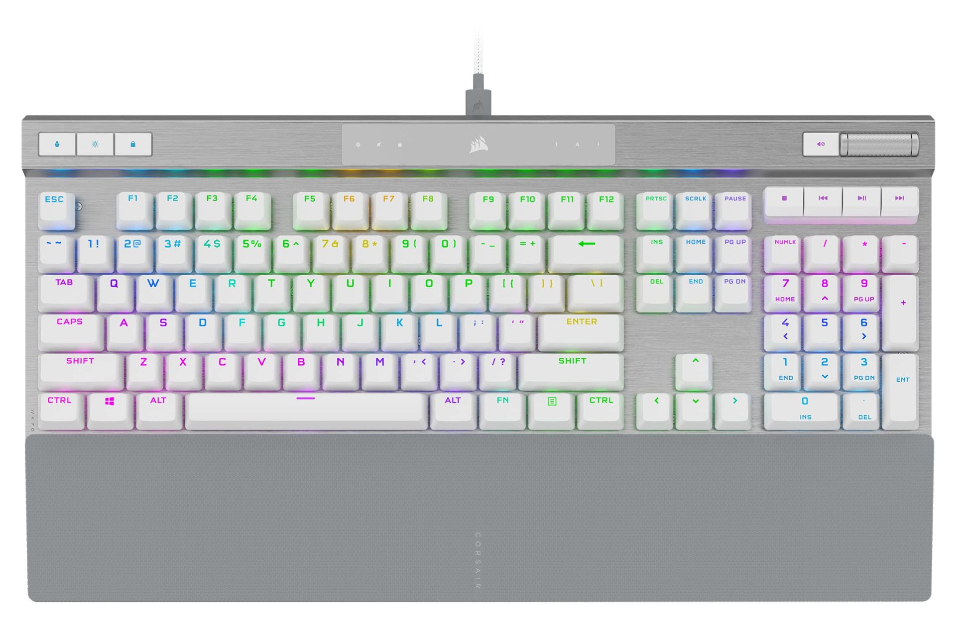 کیبورد کورسیر K70 PRO RGB سفید