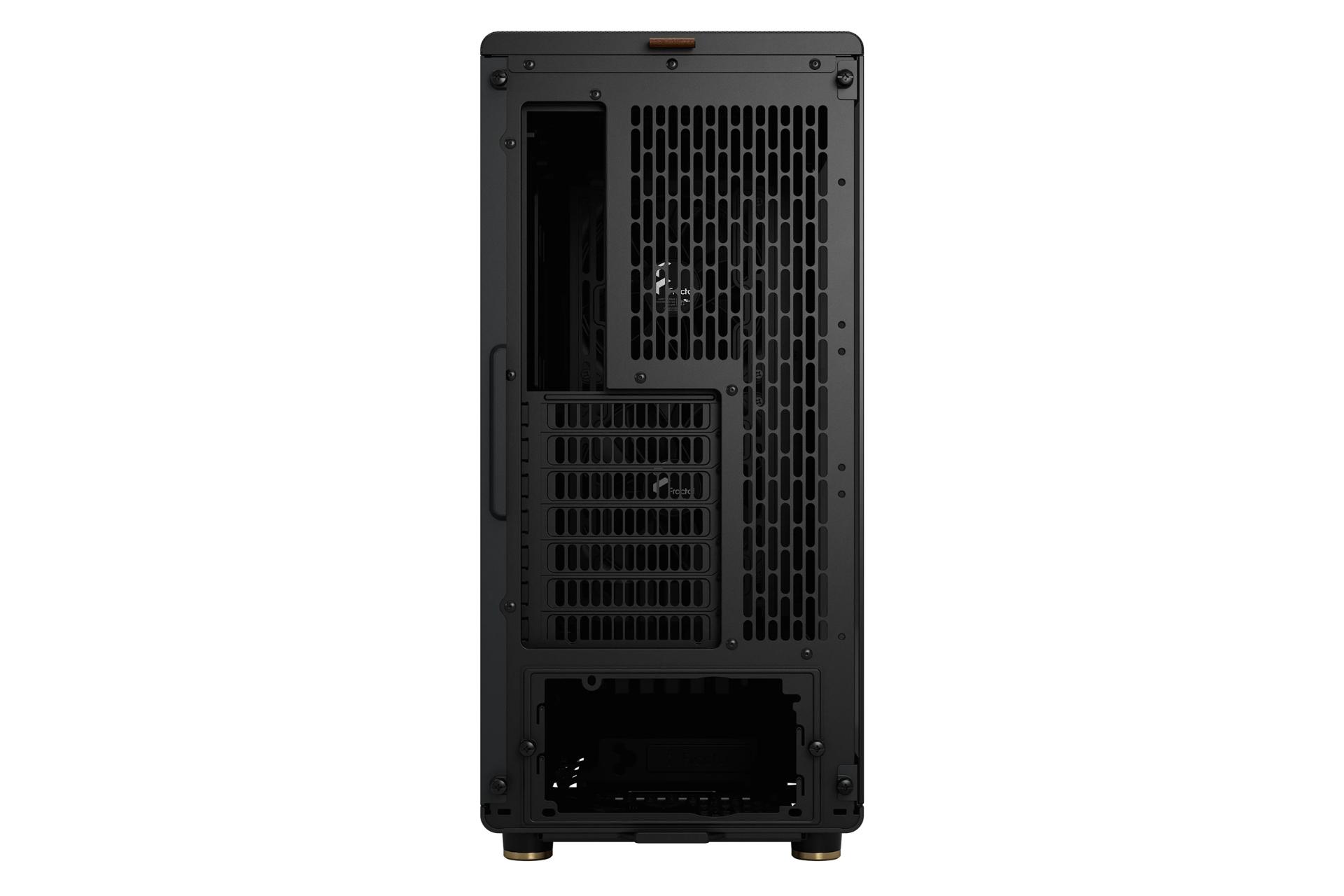 کیس کامپیوتر فرکتال Fractal North Charcoal Black TG Dark نمای پشت