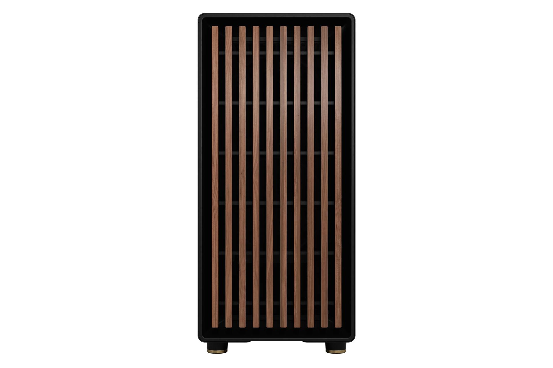 کیس کامپیوتر فرکتال Fractal North Charcoal Black TG Dark نمای جلو