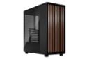 کیس کامپیوتر فرکتال Fractal North Charcoal Black TG Dark نمای چپ