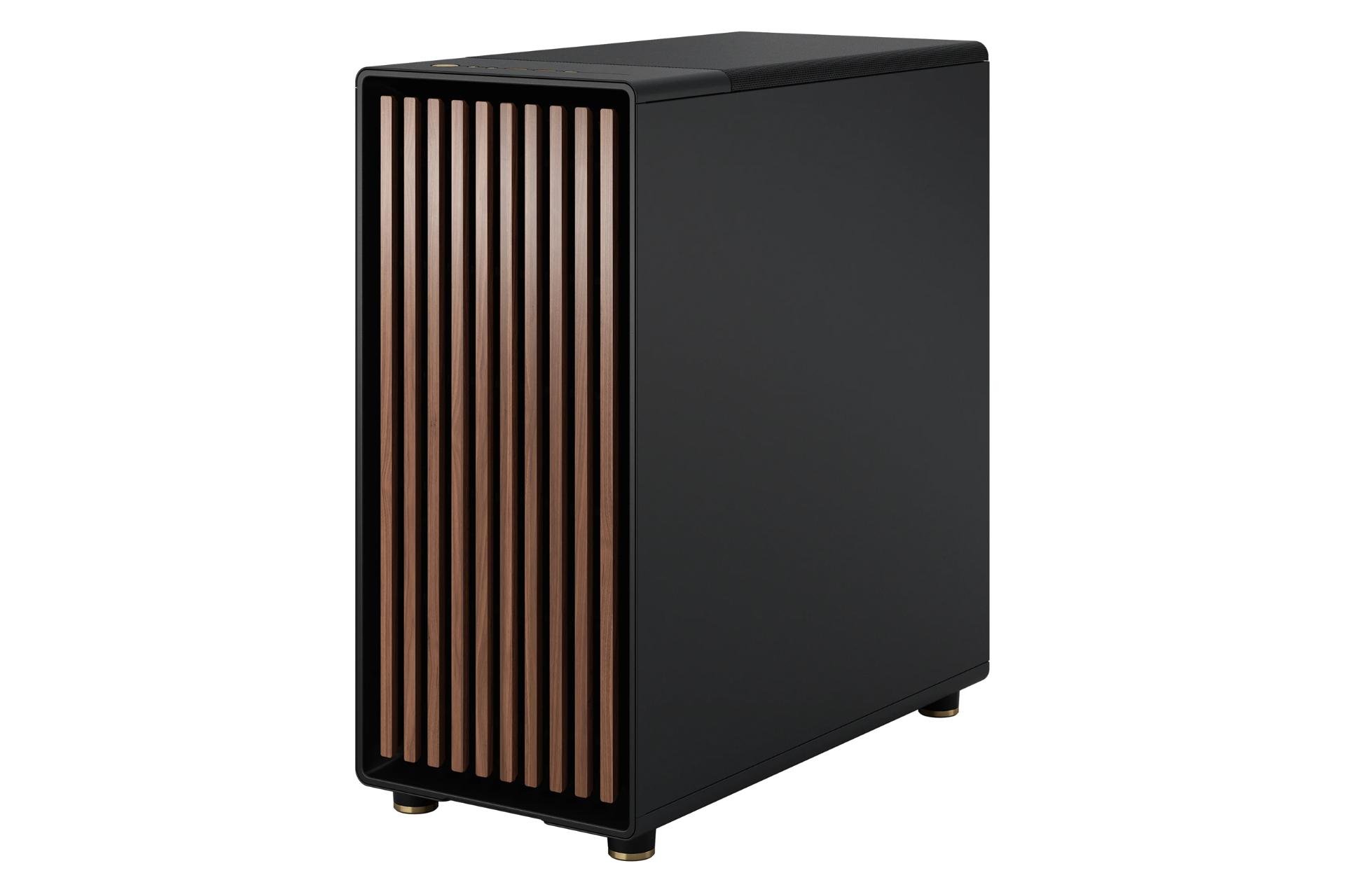 کیس کامپیوتر فرکتال Fractal North Charcoal Black TG Dark نمای راست