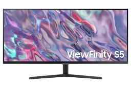  مانیتور سامسونگ 34 اینچ مدل ViewFinity S5 LS34C500GAEXXP نمای جلو