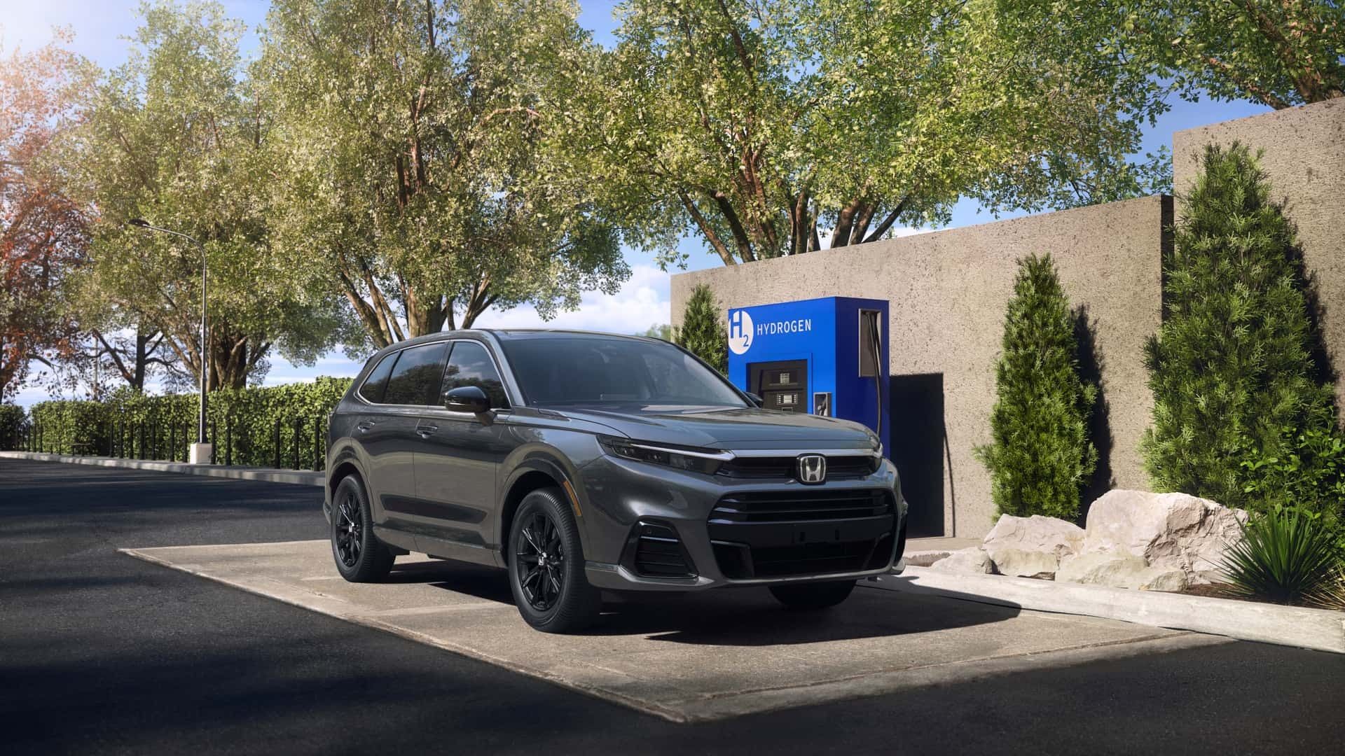 خودرو هوندا Honda CR-V e:FCEV نمای سه‌چهارم جلو رنگ مشکی