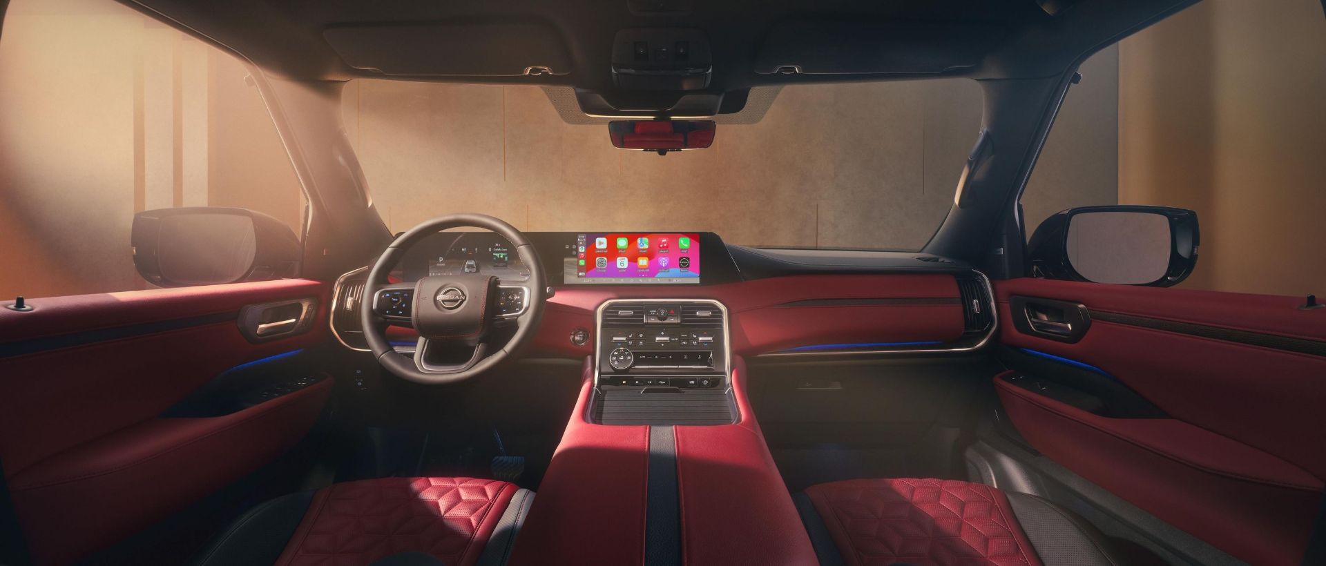 نمای داخل کابین نیسان پاترول ۲۰۲۵