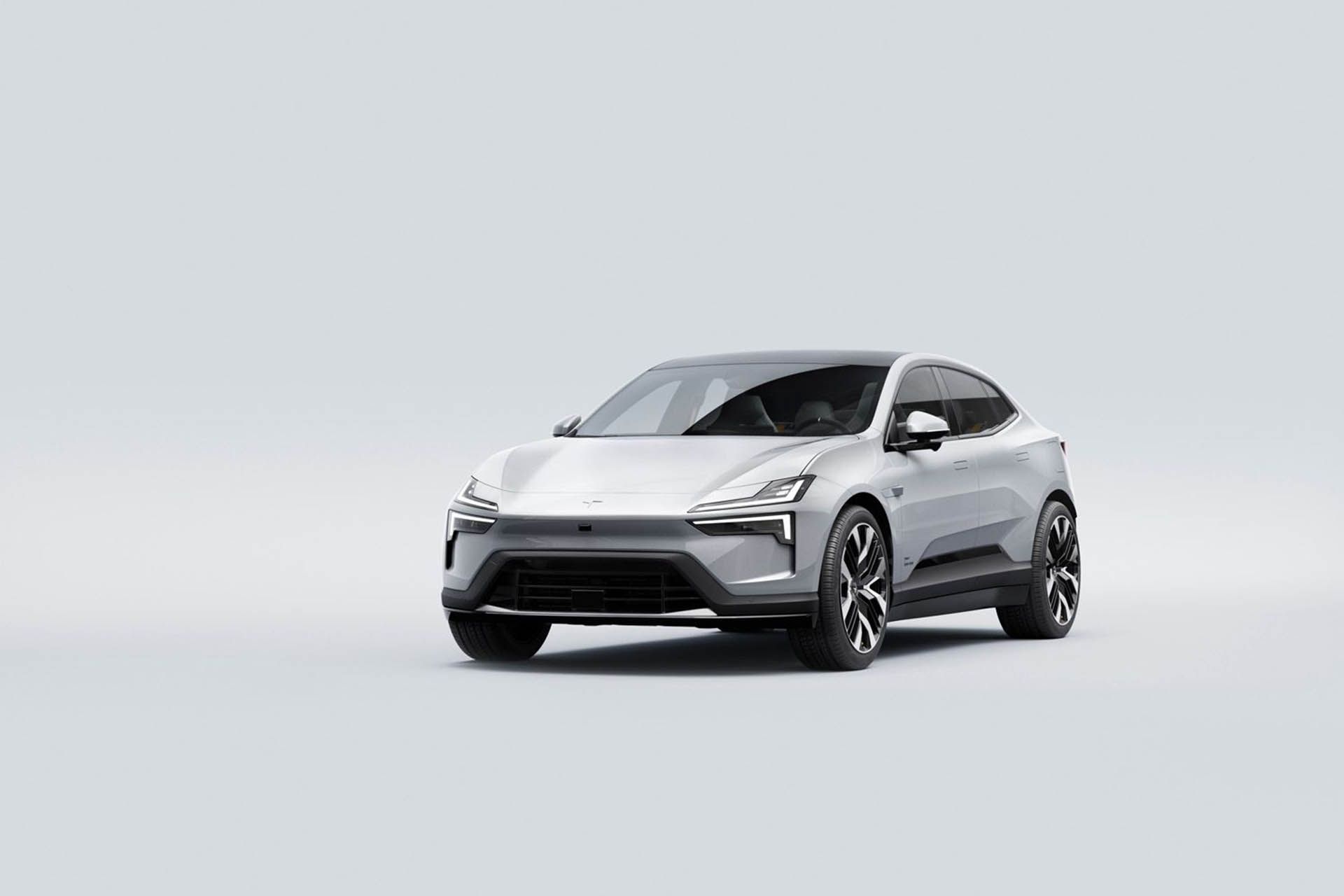 پولستار ۴ رنگ سفید از نمای سه‌چهارم جلو 