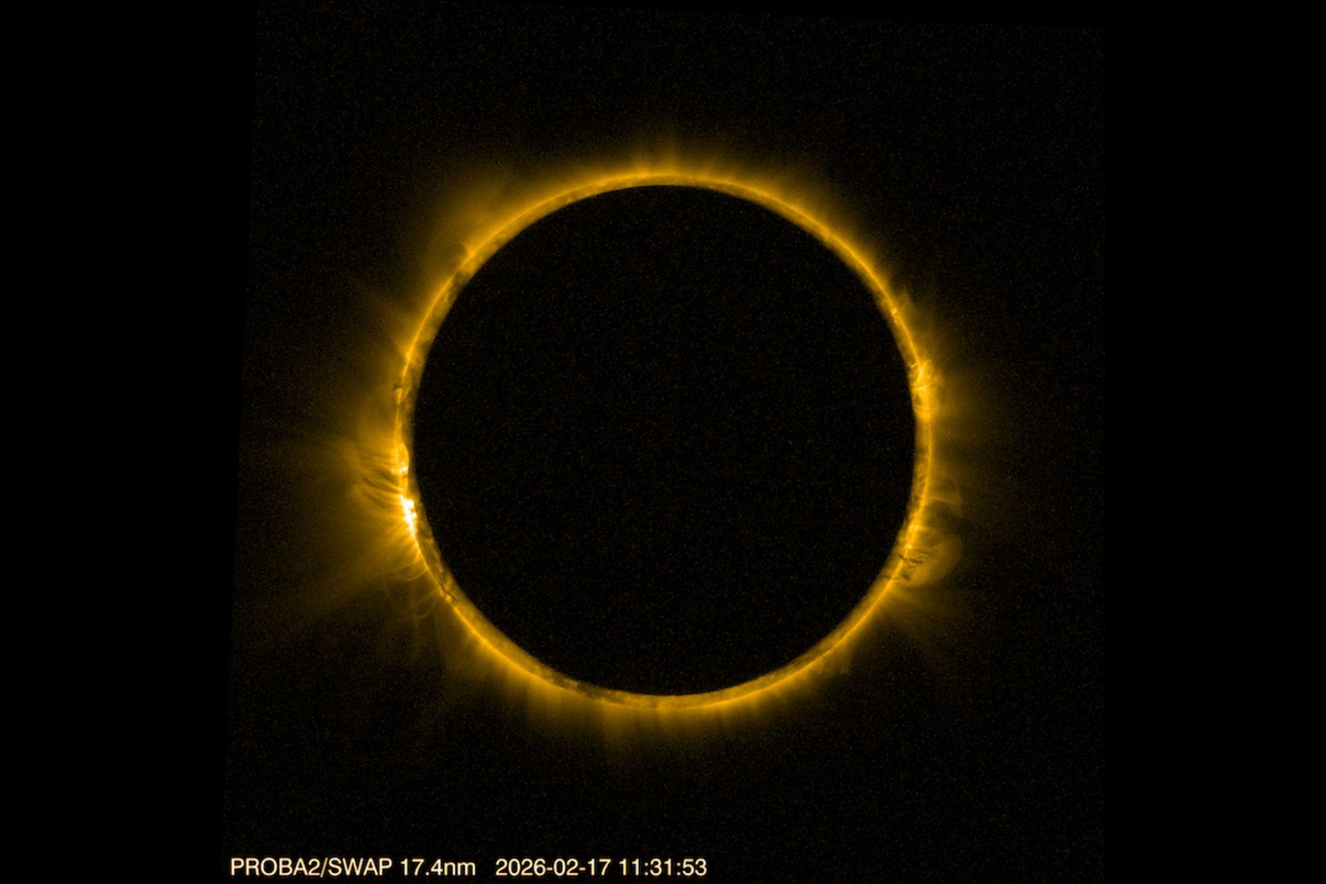 حلقه آتش در خورشیدگرفتگی ۱۷ فوریه ۲۰۲۶