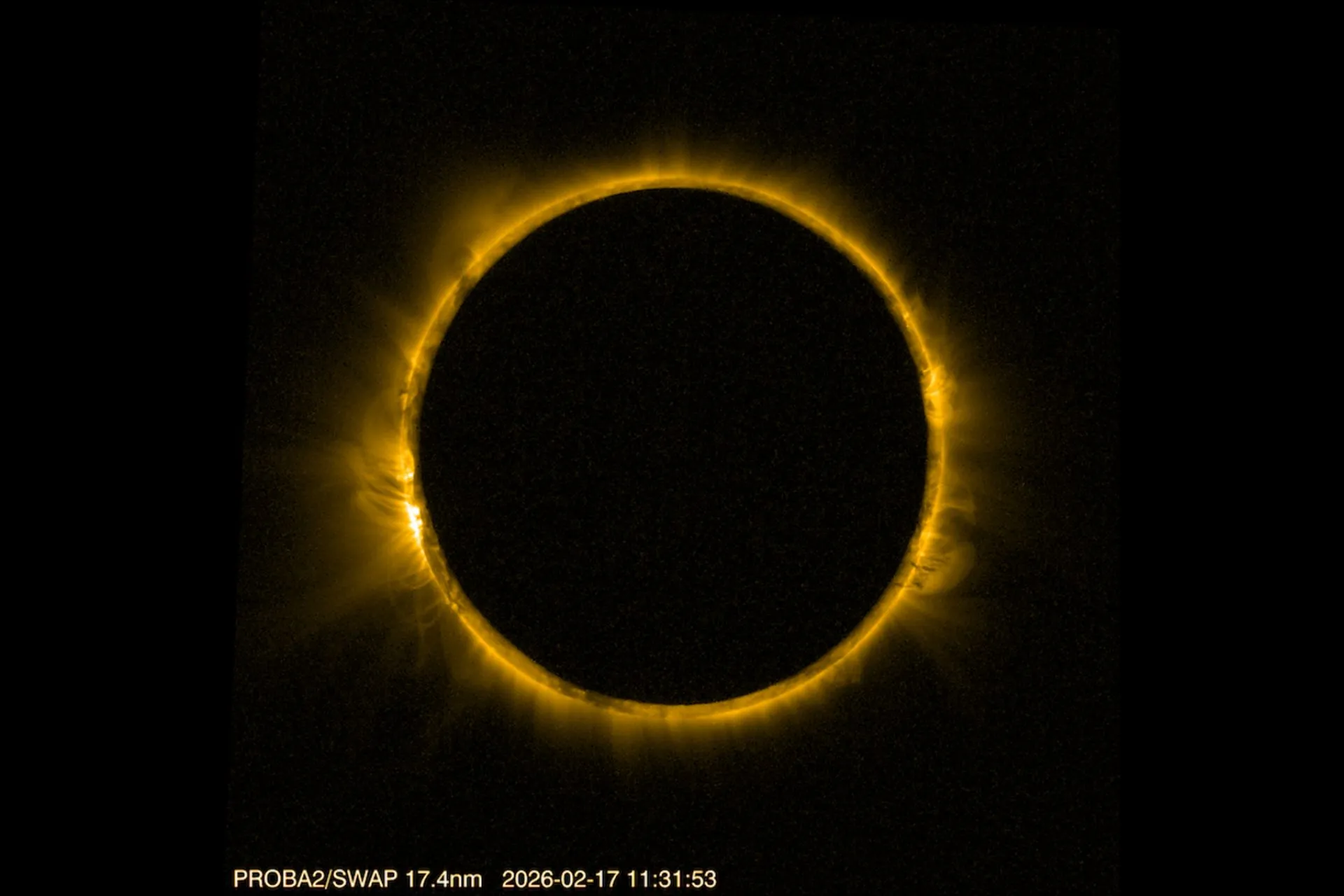 حلقه آتش در خورشیدگرفتگی ۱۷ فوریه ۲۰۲۶