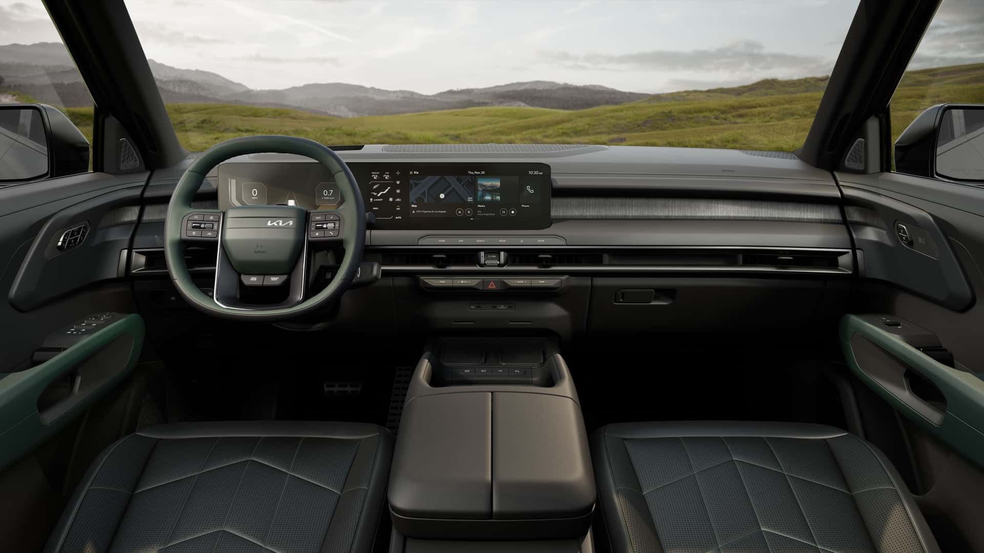 نمای داخل کابین خودرو کیا تلوراید ۲۰۲۷