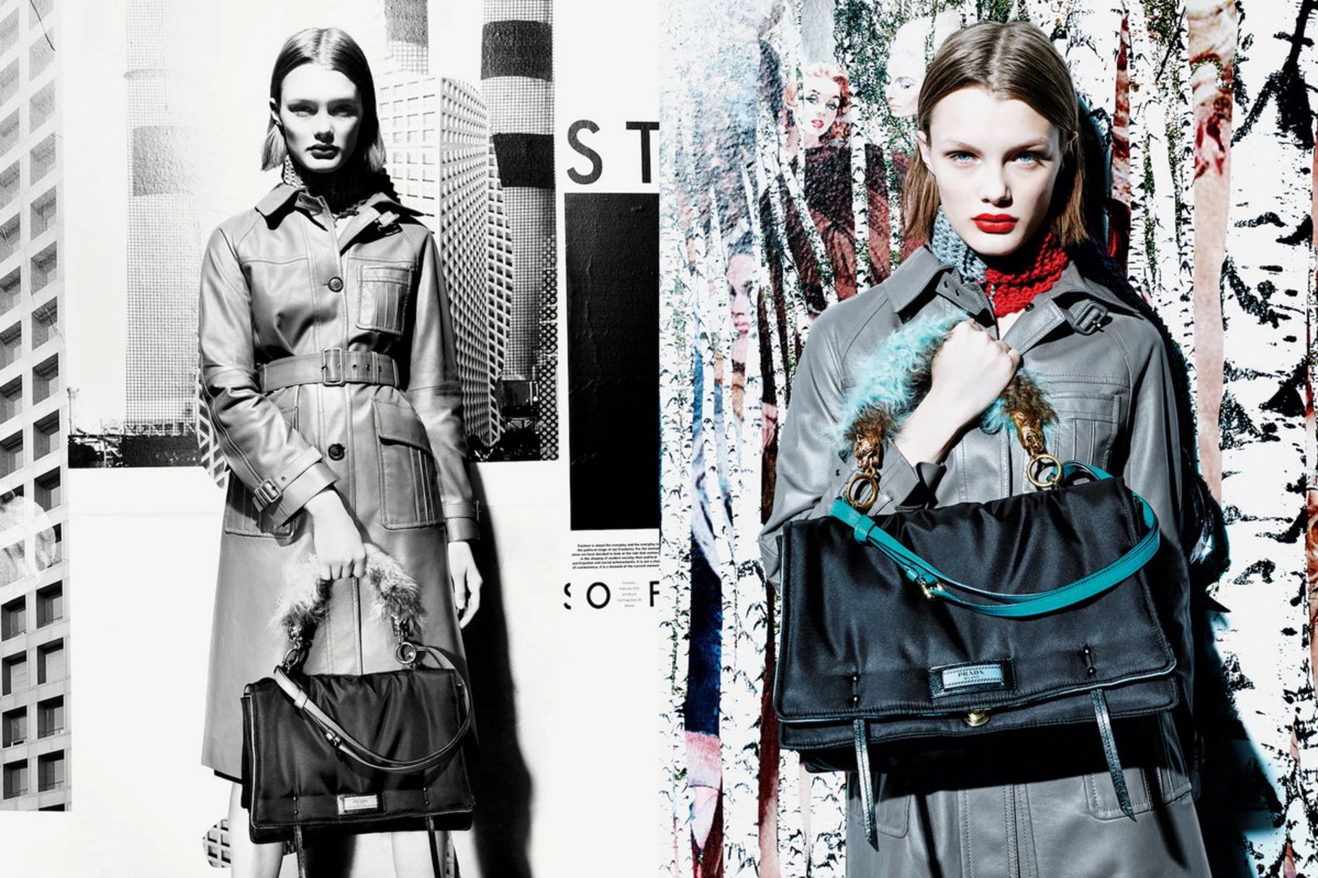 کیف پرادا روی شانه مدل 