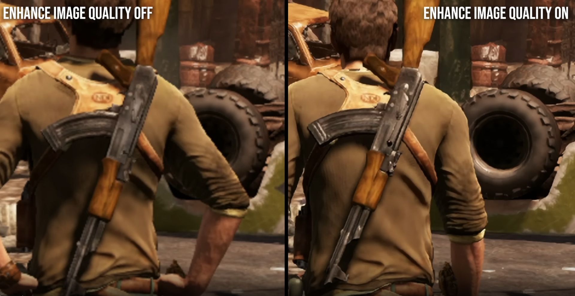 قابلیت PS4 image quality enhancement پلی‌استیشن ۵ پرو برای بازی Uncharted 