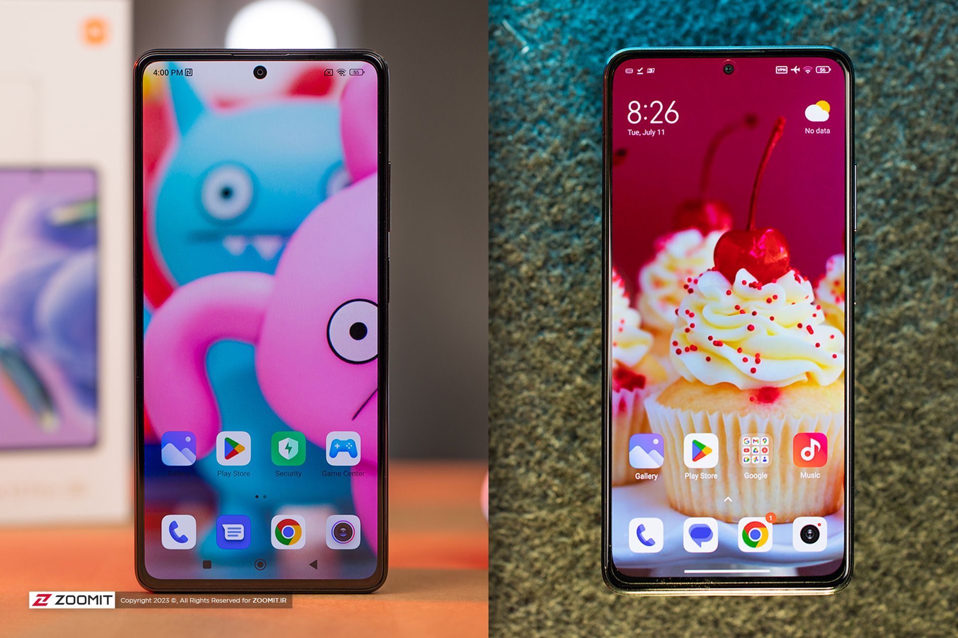 ردمی نوت ۱۲ پرو 5G درکنار ردمی نوت ۱۲ پرو پلاس - صفحه نمایش