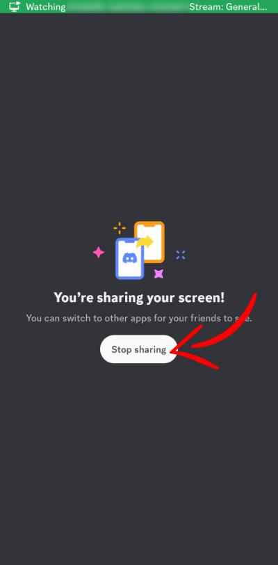 End page sharing on Discord