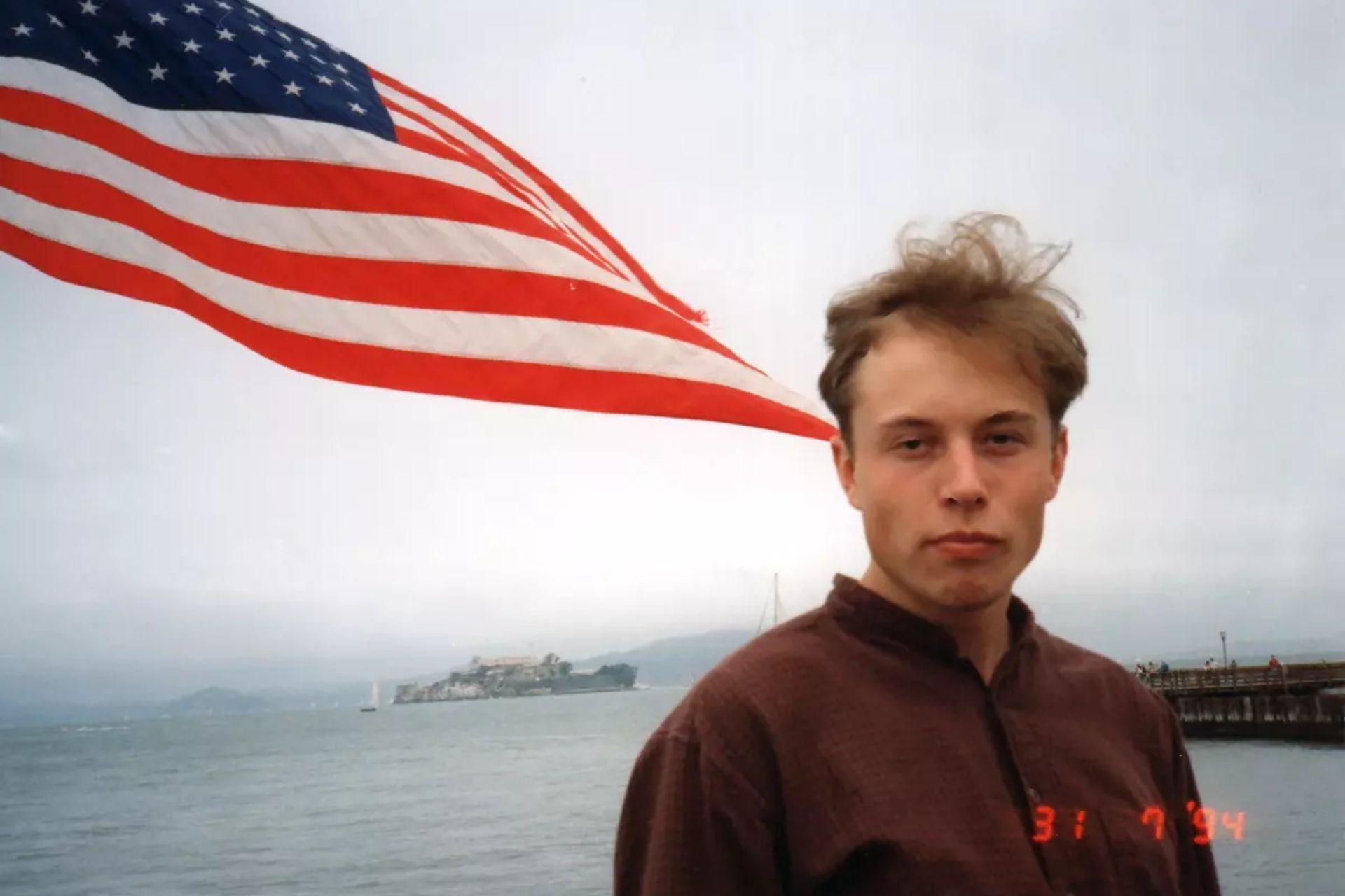 ایلان ماسک در سانفرانسیسکو سال ۱۹۹۴