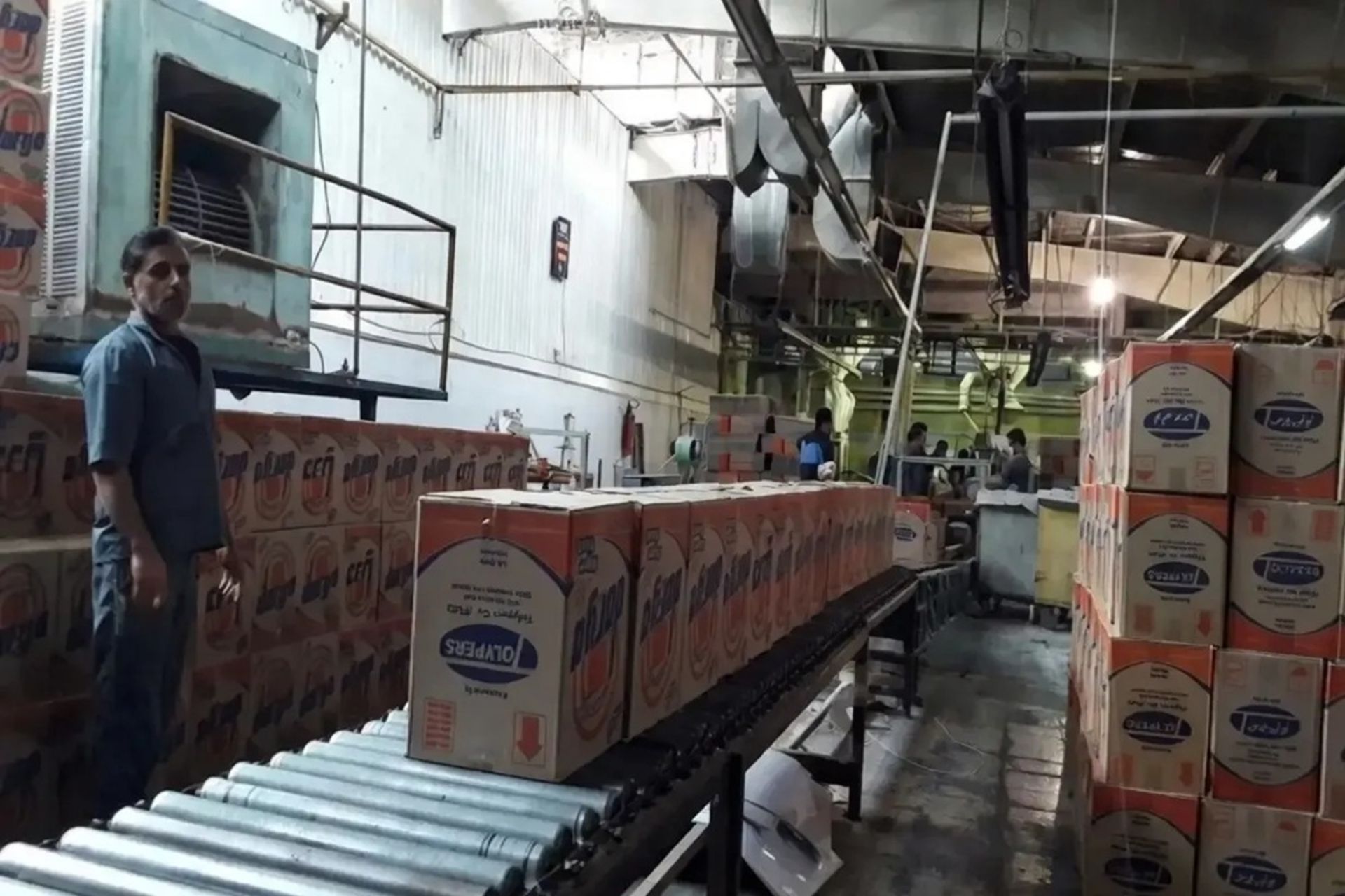 خط تولید کارخانه تولی پرس