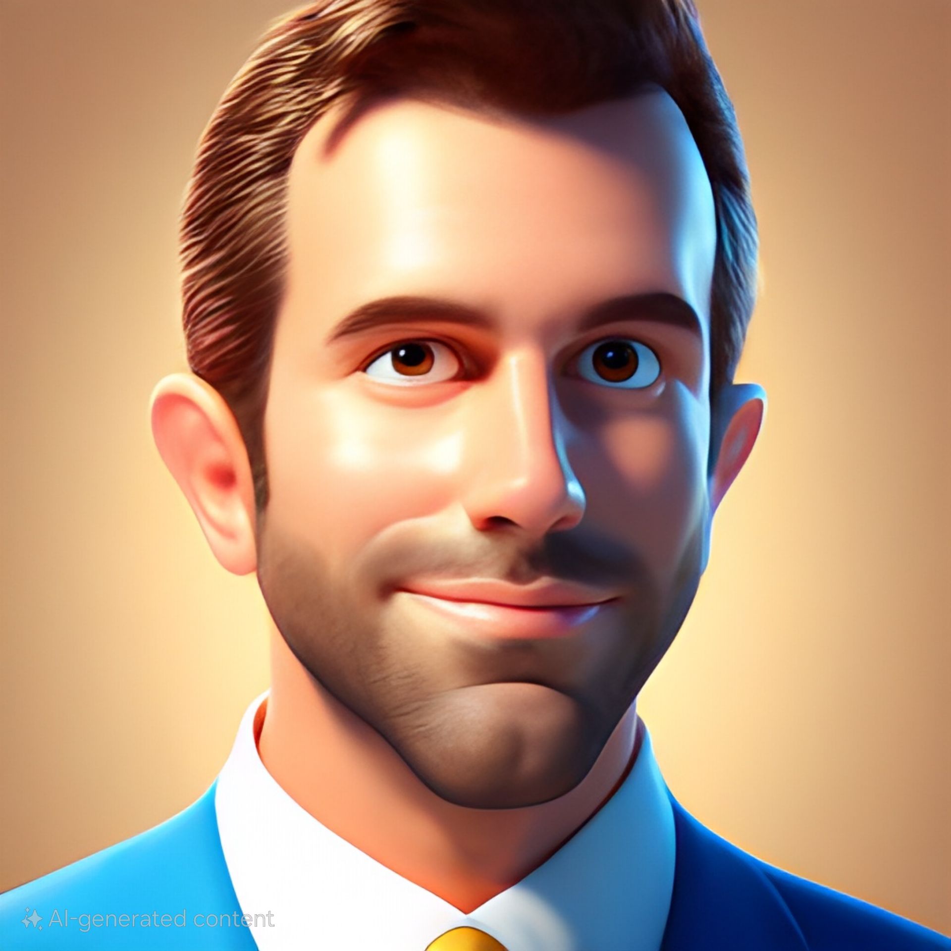 3D cartoon style face