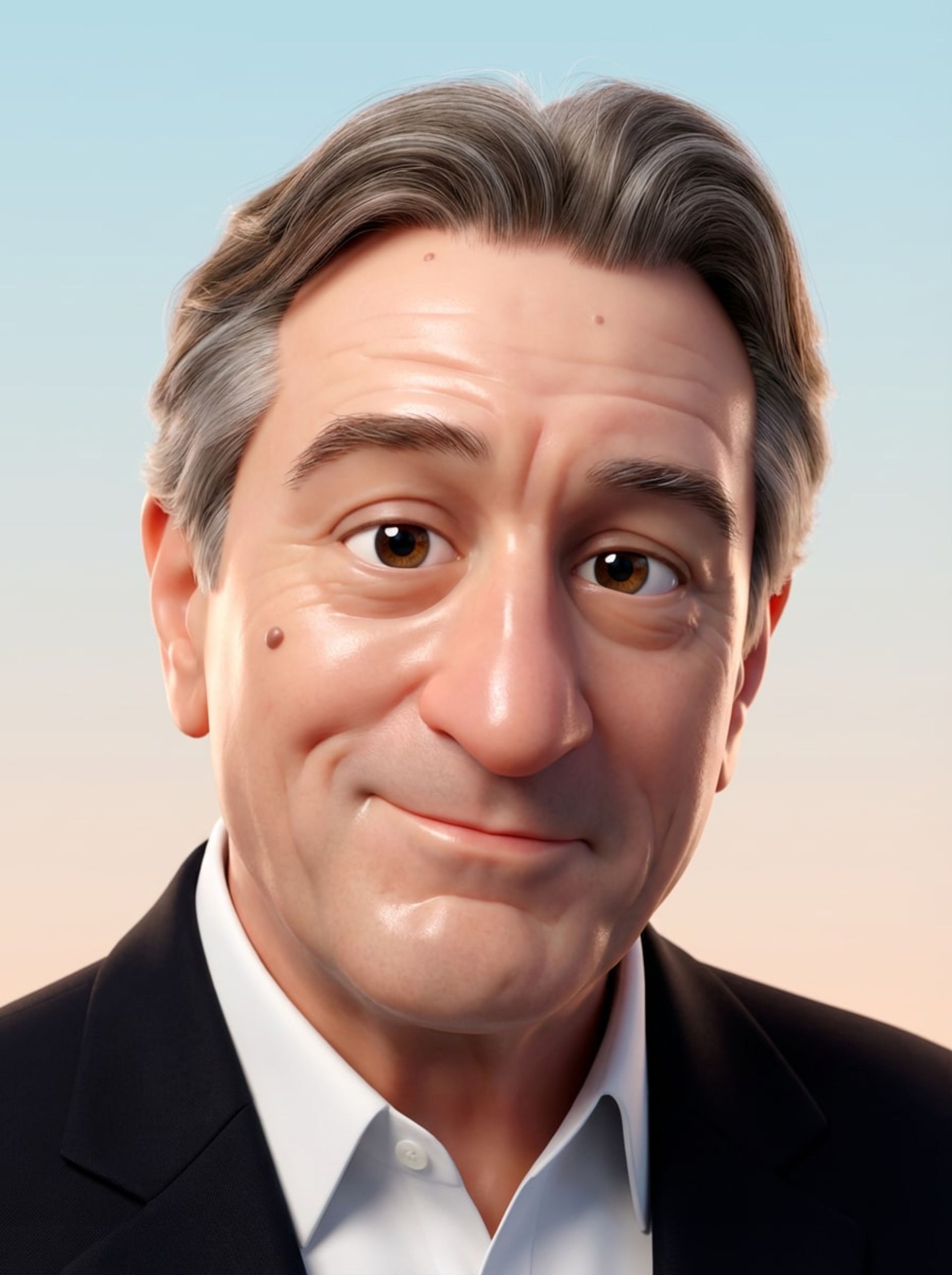 رندر سه بعدی از رابرت دنیرو