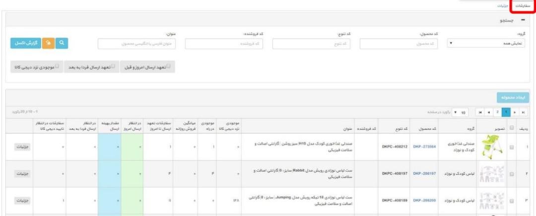 پنل فروشندگان دیجی‌کالا