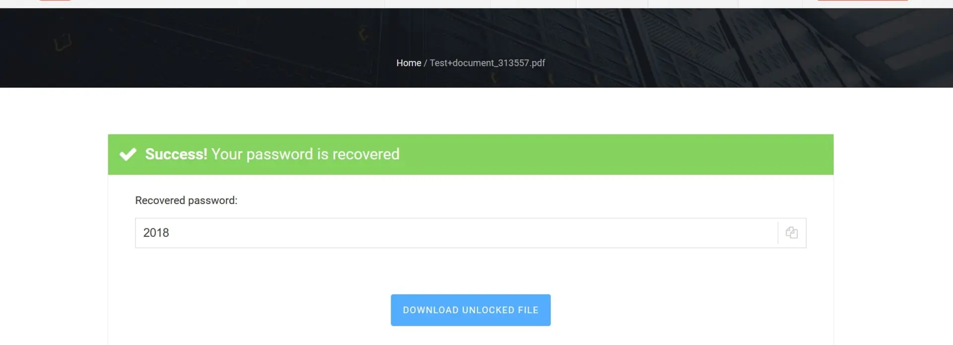 وب‌سایت LostMyPass برای شکستن قفل pdf
