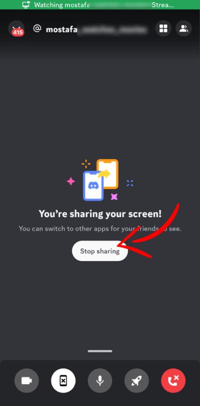 End Discord sharing