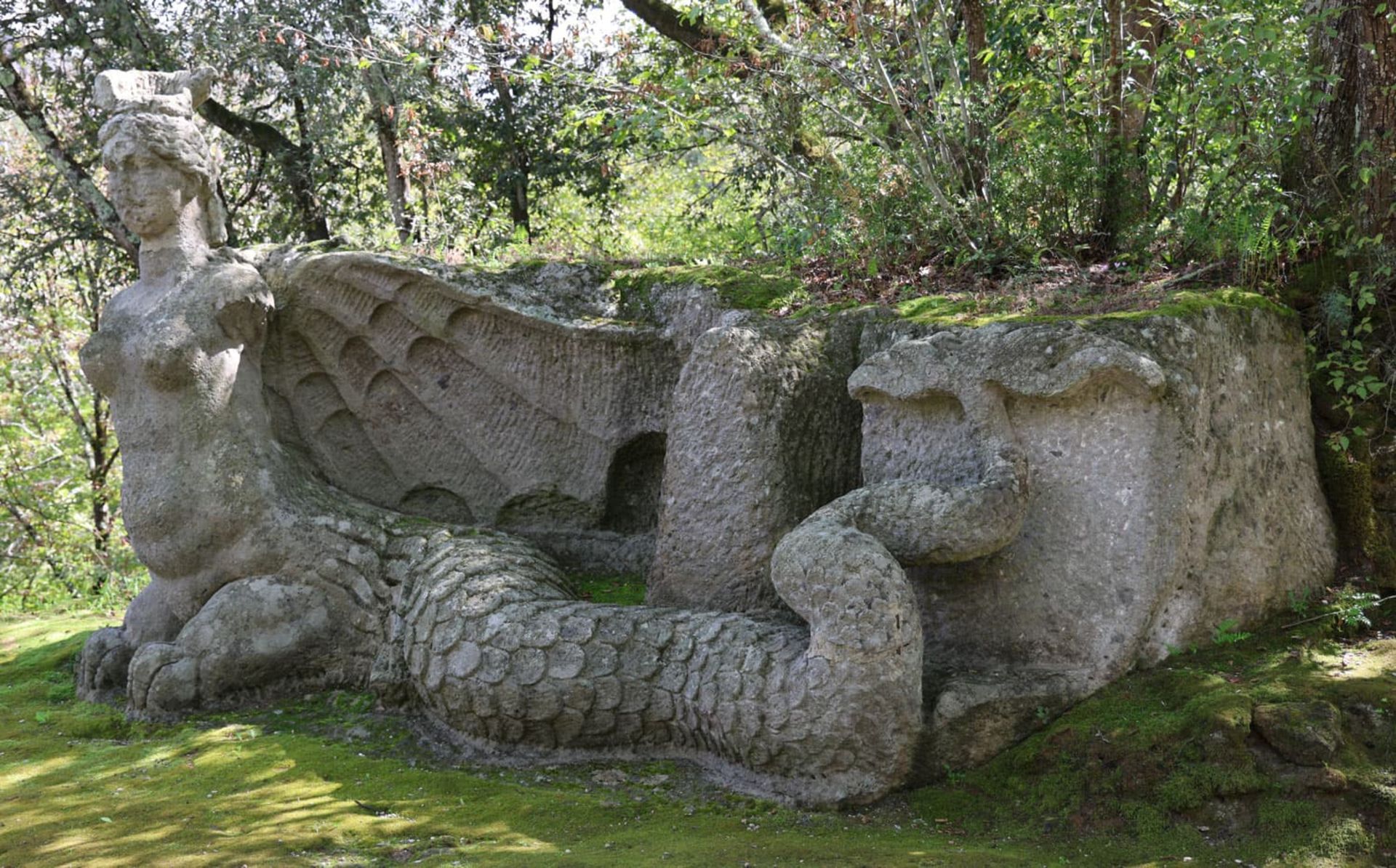 یک هارپی بالدار بزرگ با دم مار و چنگال‌های شیر